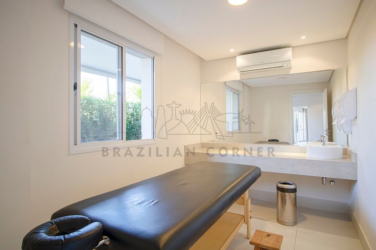 3 Quartos,2 Piscinas, AC, 2 vagas|Brazilian Corner