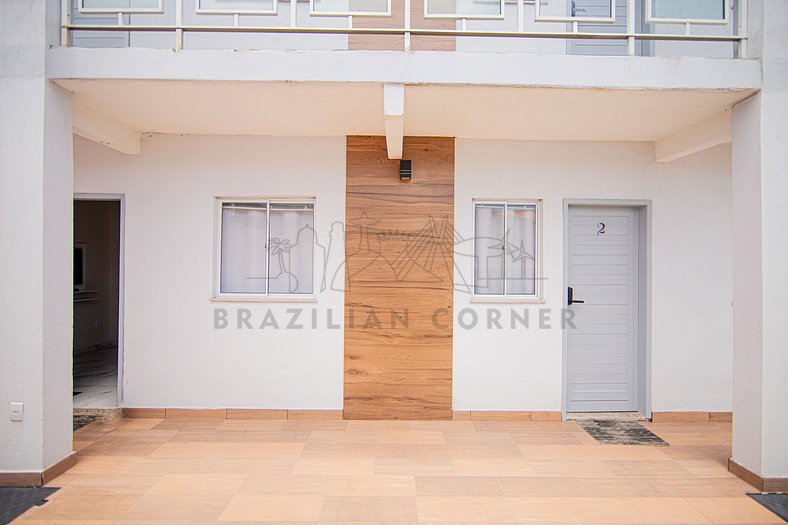 500m da praia c/ Piscina e AC 06 |Brazilian Corner