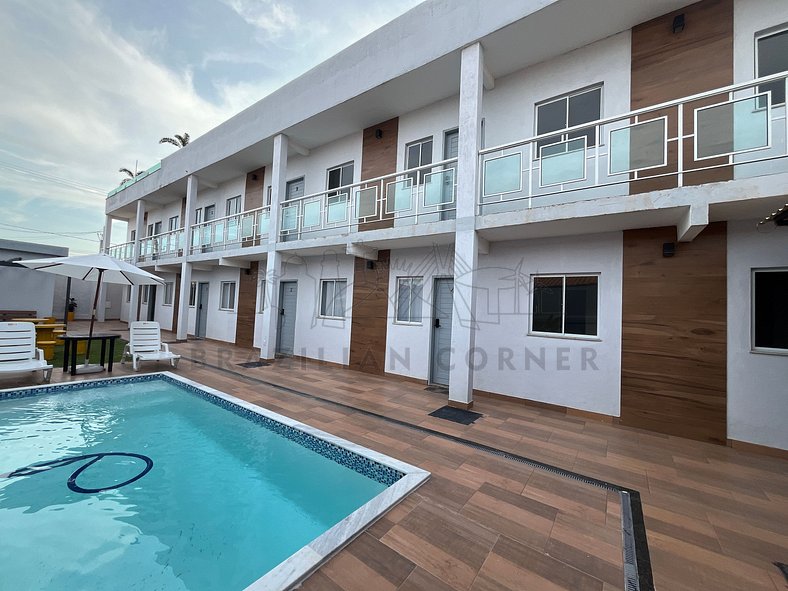 Apartamento c/ Piscina e AC 01 |Brazilian Corner