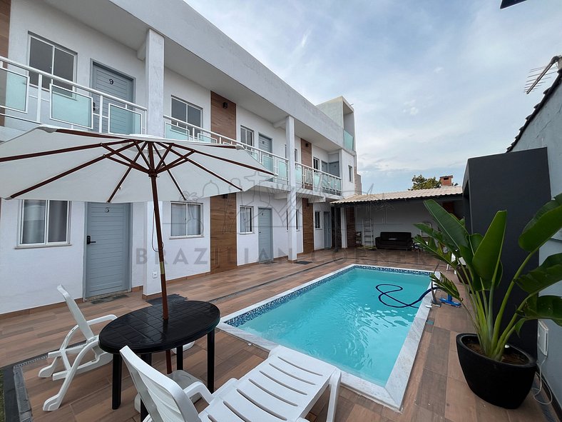 Apartamento c/ Piscina e AC 01 |Brazilian Corner