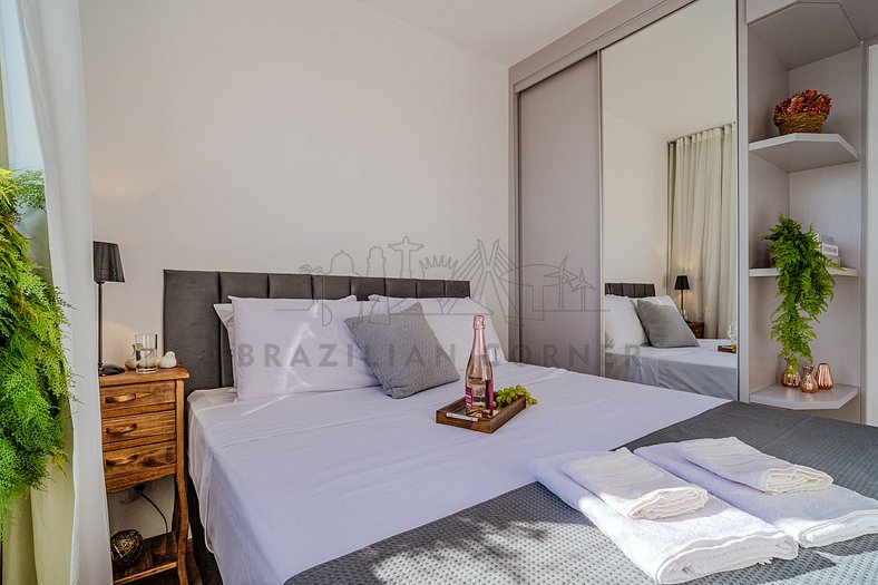 Arena MRV,2 bedroom,pool, parking|Brazilian Corner