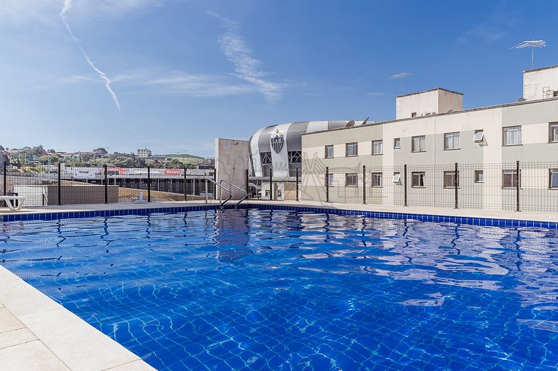 Arena MRV,2 bedroom,pool, parking|Brazilian Corner