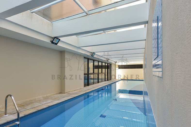 Incrível vista, piscina, 2 vagas |Brazilian Corner