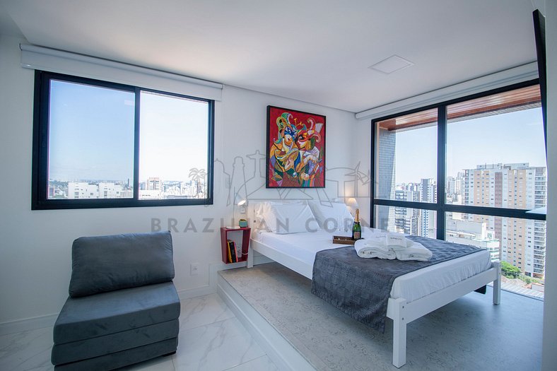 Pinheiros, pool, AC , duplex|Brazilian Corner