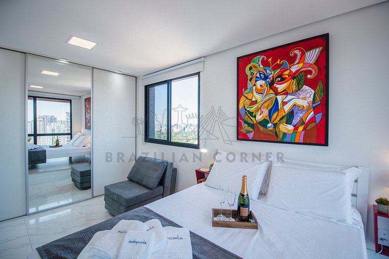 Pinheiros, pool, AC , duplex|Brazilian Corner