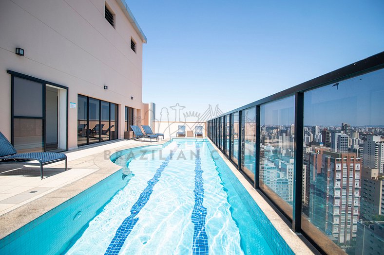 Pinheiros,piscina, AC, duplex|Brazilian Corner