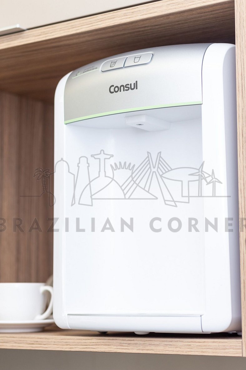 Piscina, academia, AC ,cama Queen|Brazilian Corner