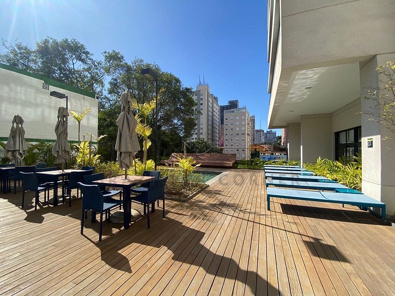 Piscina, academia, AC, Pinheiros |Brazilian Corner