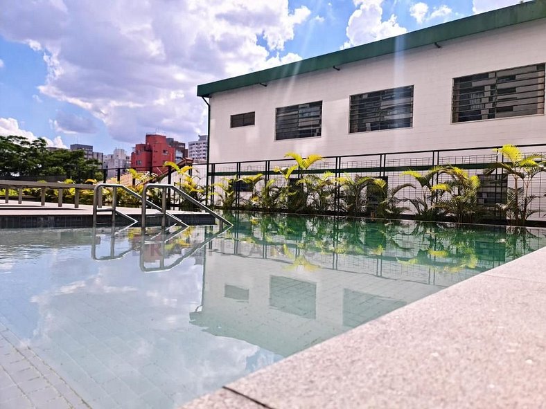 Piscina, academia, AC, Pinheiros |Brazilian Corner