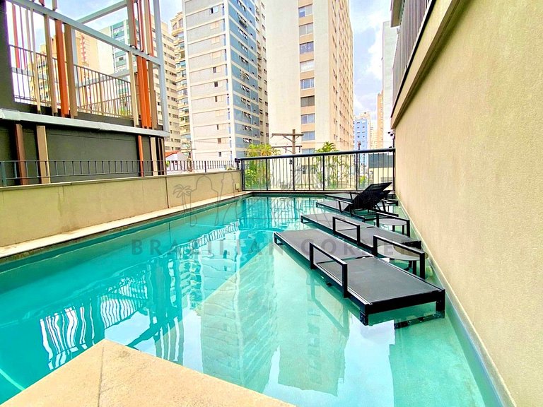 Pool, Gym, AC, Jardins |Brazilian Corner