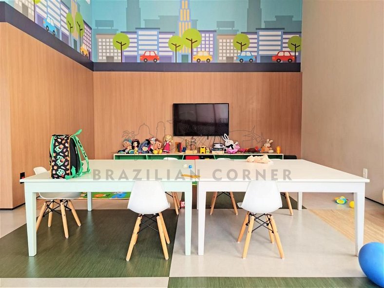 Pool, gym, AC, Pinheiros | Brazilian Corner